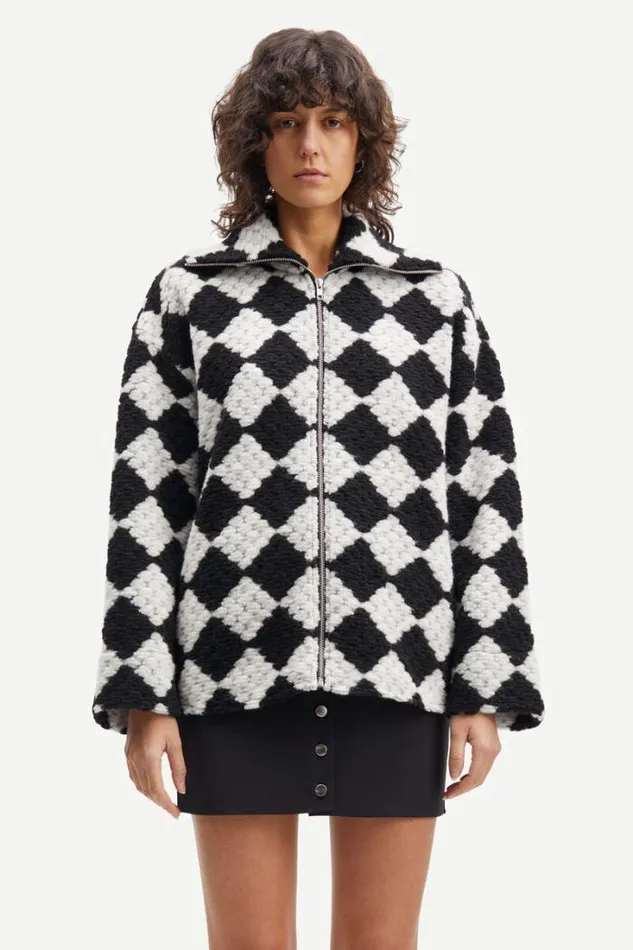 Woman Tess Overshirt Full Zip 14470 Crochet Bw Samse Samse Jackets and Coats