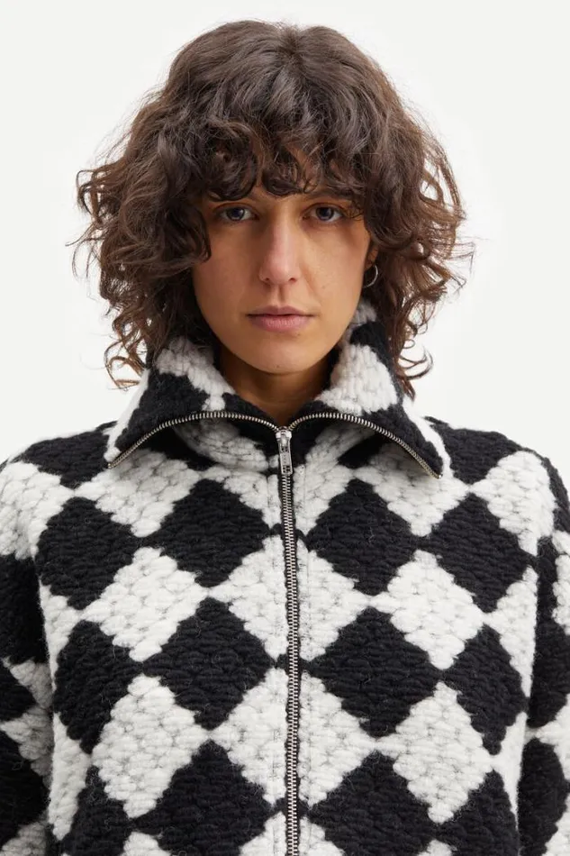 Woman Tess Overshirt Full Zip 14470 Crochet Bw Samse Samse Jackets and Coats
