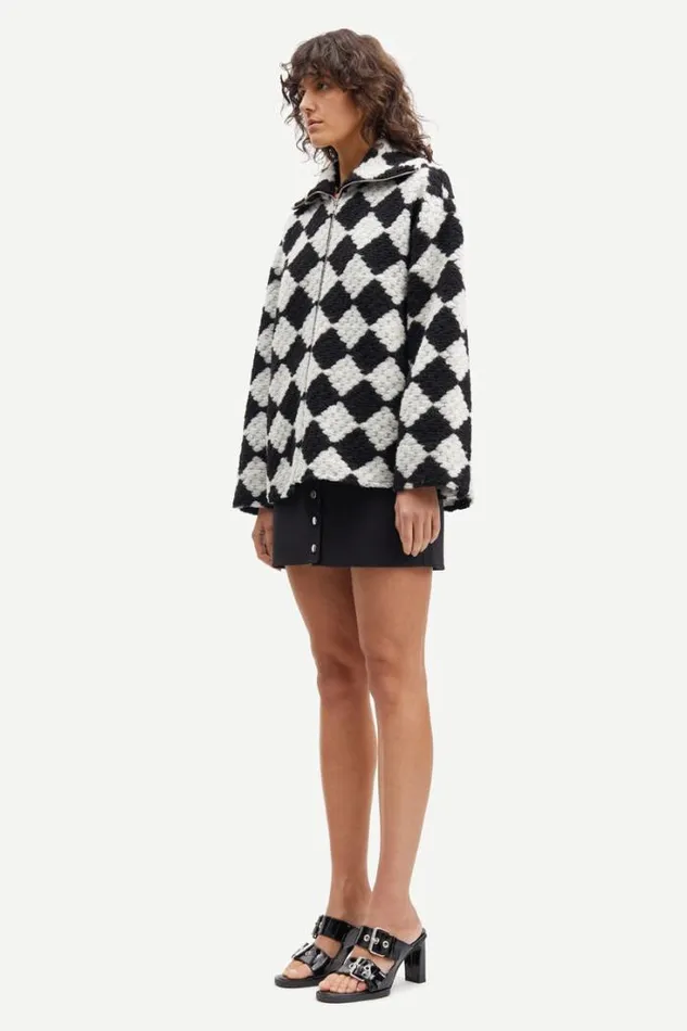 Woman Tess Overshirt Full Zip 14470 Crochet Bw Samse Samse Jackets and Coats
