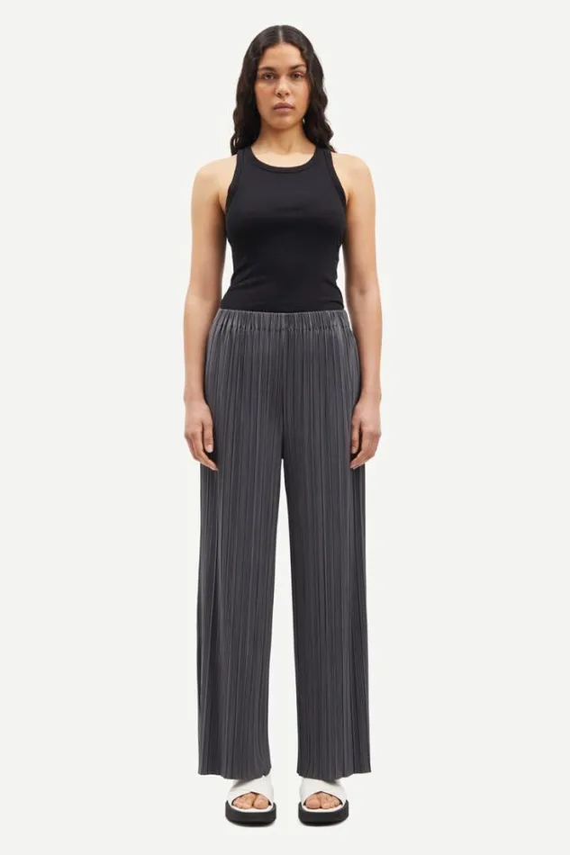 Woman Uma Trousers 10167 Grey Pinestripe Samse Samse Trousers