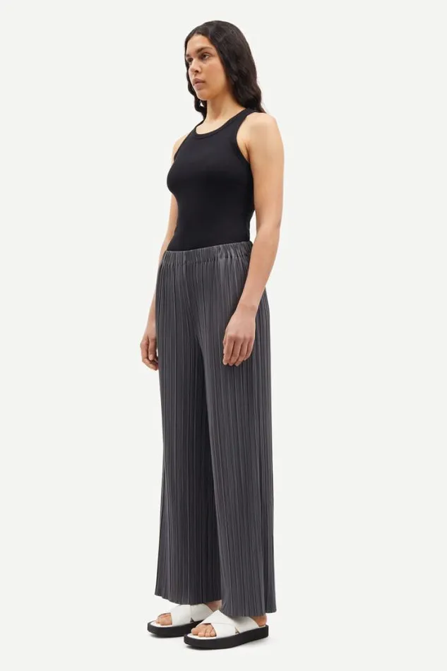 Woman Uma Trousers 10167 Grey Pinestripe Samse Samse Trousers