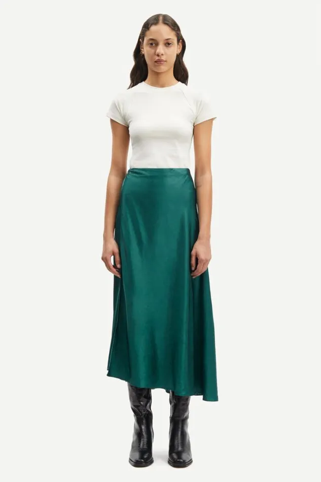 Woman Viktoria Bias Skirt 14905 Atlantic Deep Samse Samse Shorts and Skirts