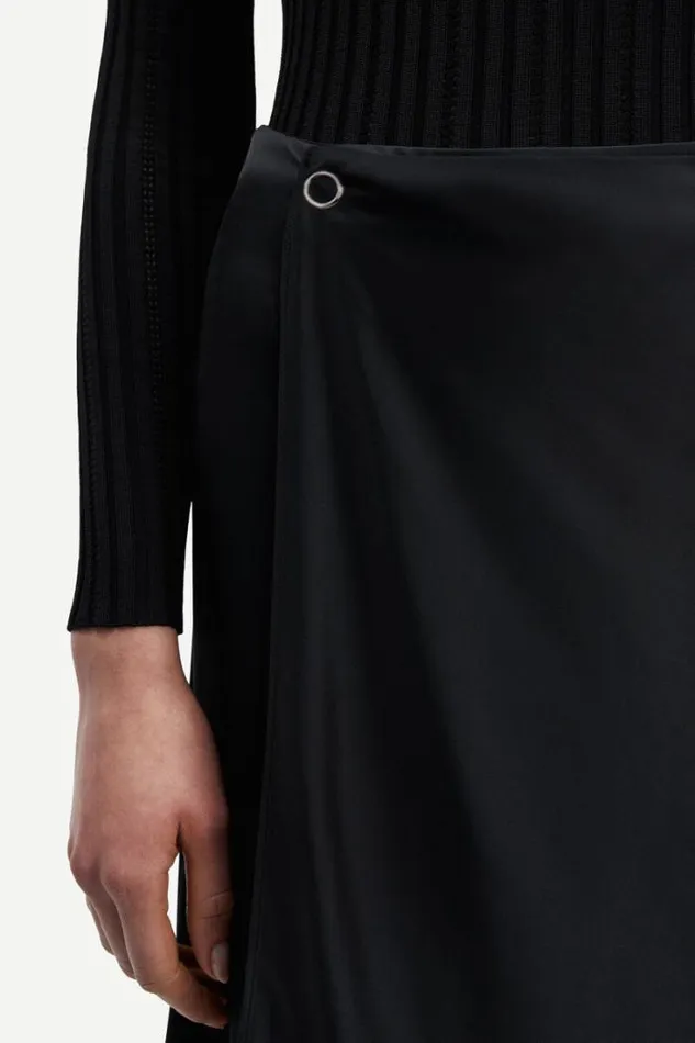 Woman Viktoria Bias Skirt 14905 Black Samse Samse Shorts and Skirts