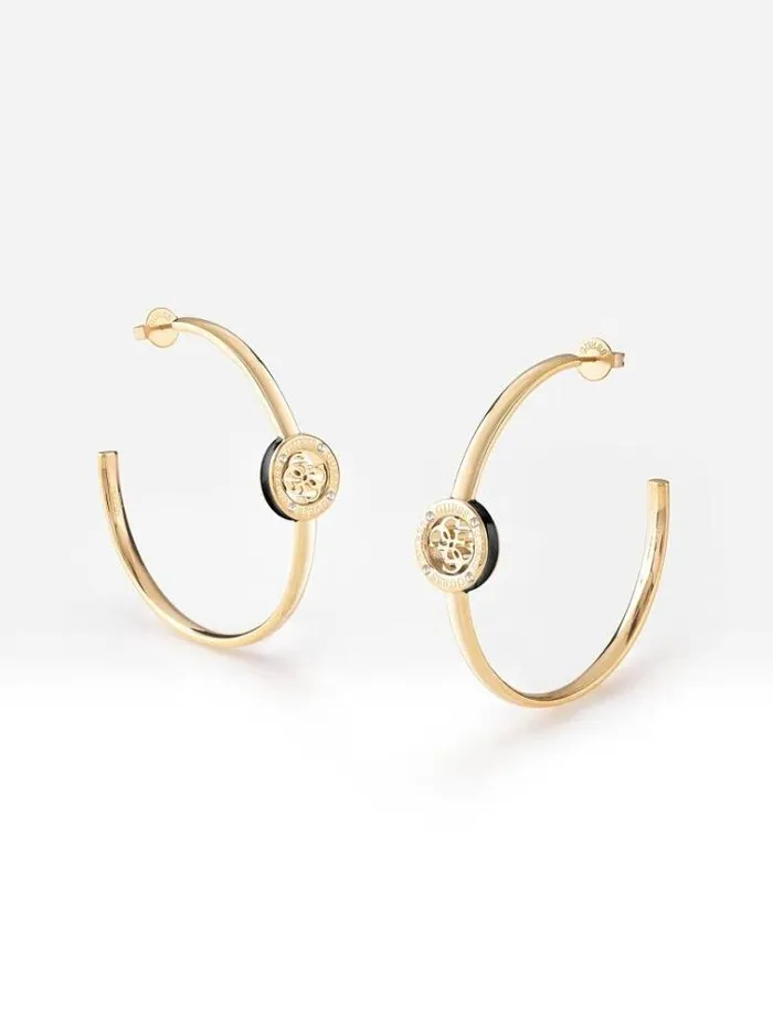 Women 0344g Loop Earrings Gold Guess Jewellery