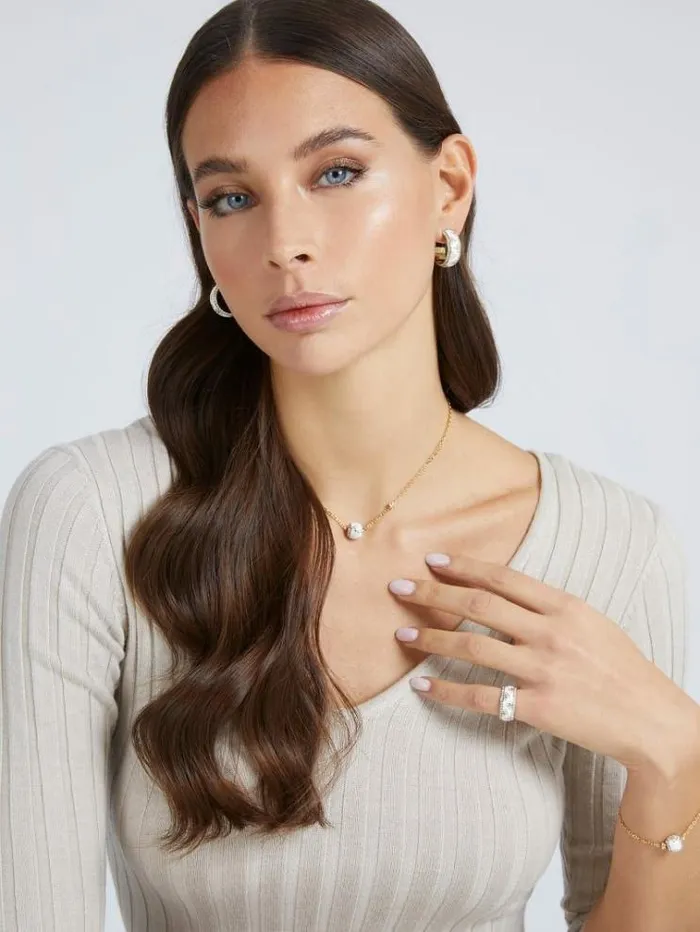 Women 0344g Loop Ring Ygwh Guess Jewellery