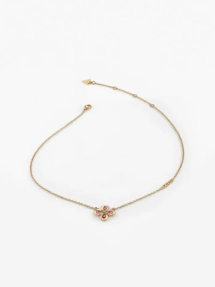 Women 034amazing Blossom034 Necklace Fuchsia Guess Jewellery