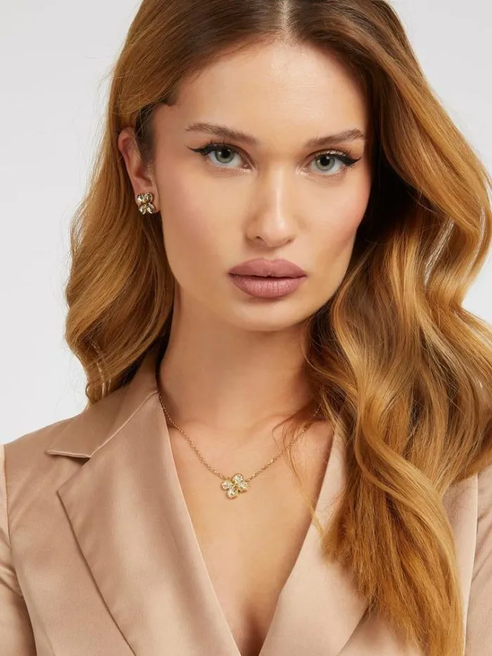 Women 034amazing Blossom034 Necklace Gold Guess Jewellery