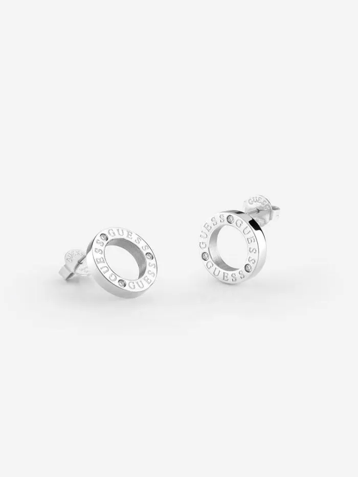 Women 034circle Lights034 Earrings Silver Guess Jewellery