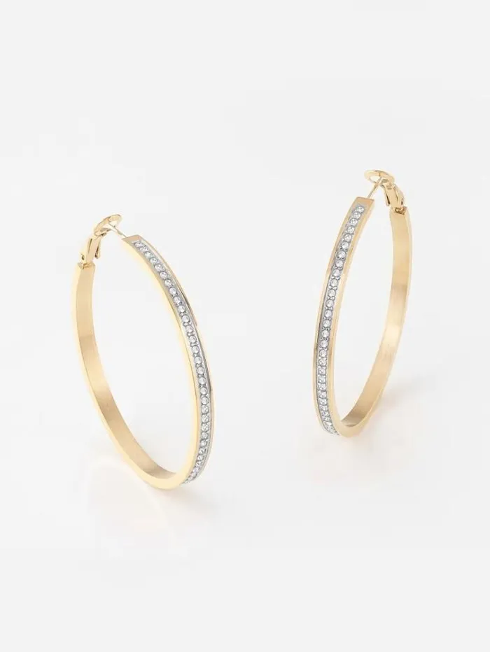 Women 034color My Day Earrings Gold Guess Jewellery