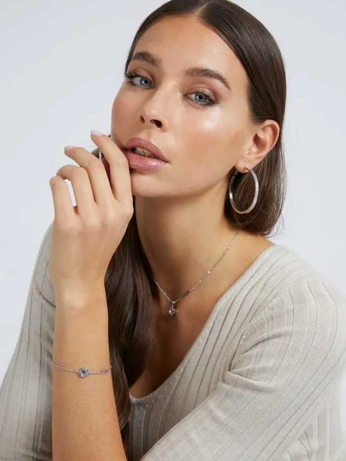 Women 034color My Day Earrings Silver Guess Jewellery