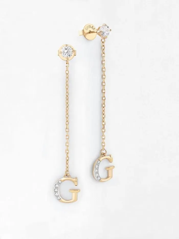 Women 034crystal Harmony Earrings Gold Guess Jewellery