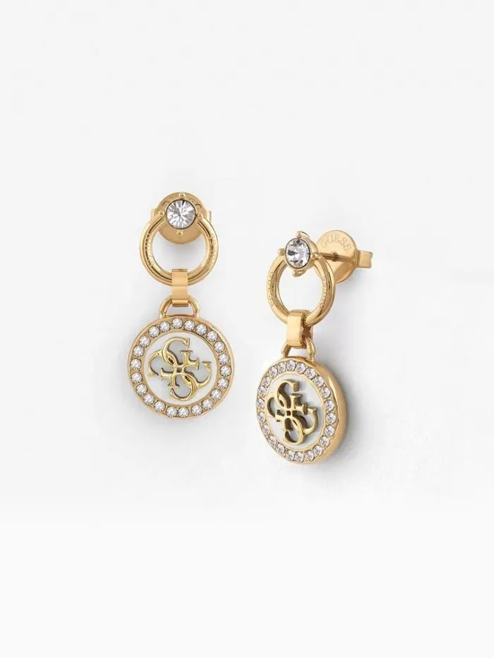 Women 034dreaming Guess034 Earrings White Guess Jewellery