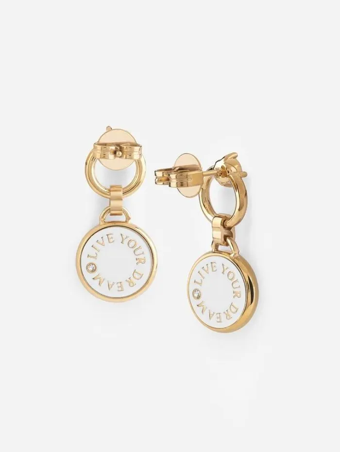 Women 034dreaming Guess034 Earrings White Guess Jewellery