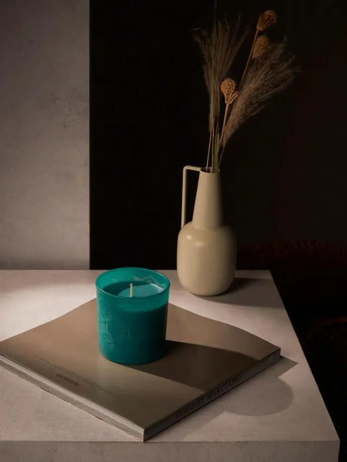 Women 034g Cube Laser034 Candle Dark Blue Guess Home Collection