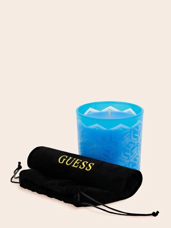 Women 034g Cube Laser034 Candle Dark Blue Guess Home Collection