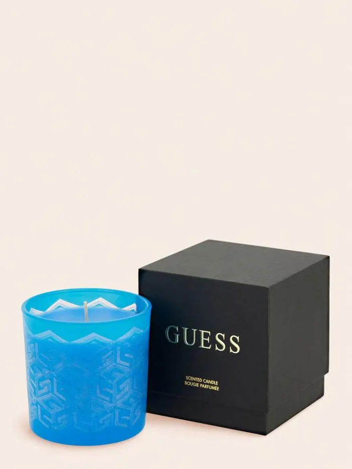 Women 034g Cube Laser034 Candle Dark Blue Guess Home Collection