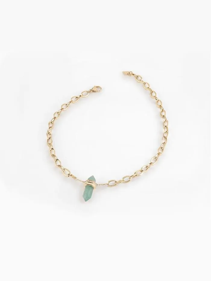 Women 034good Vibes034 Necklace Light Blue Guess Jewellery
