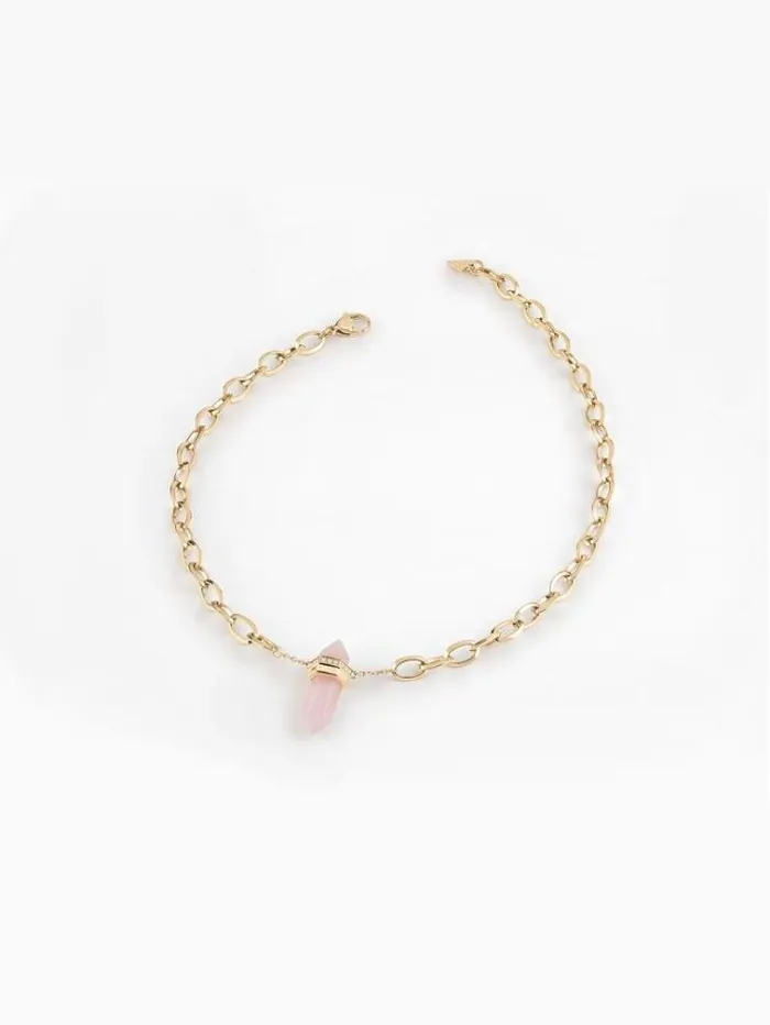 Women 034good Vibes034 Necklace Pink Guess Jewellery