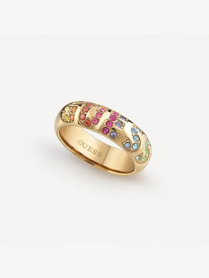 Women 034it039s Raining034 Rings Multicolor Pattern Guess Jewellery