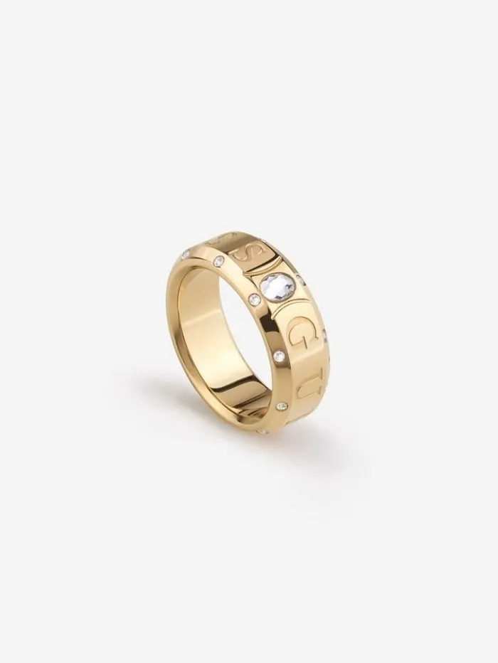 Women 034just Guess034 Ring Gold Guess Jewellery