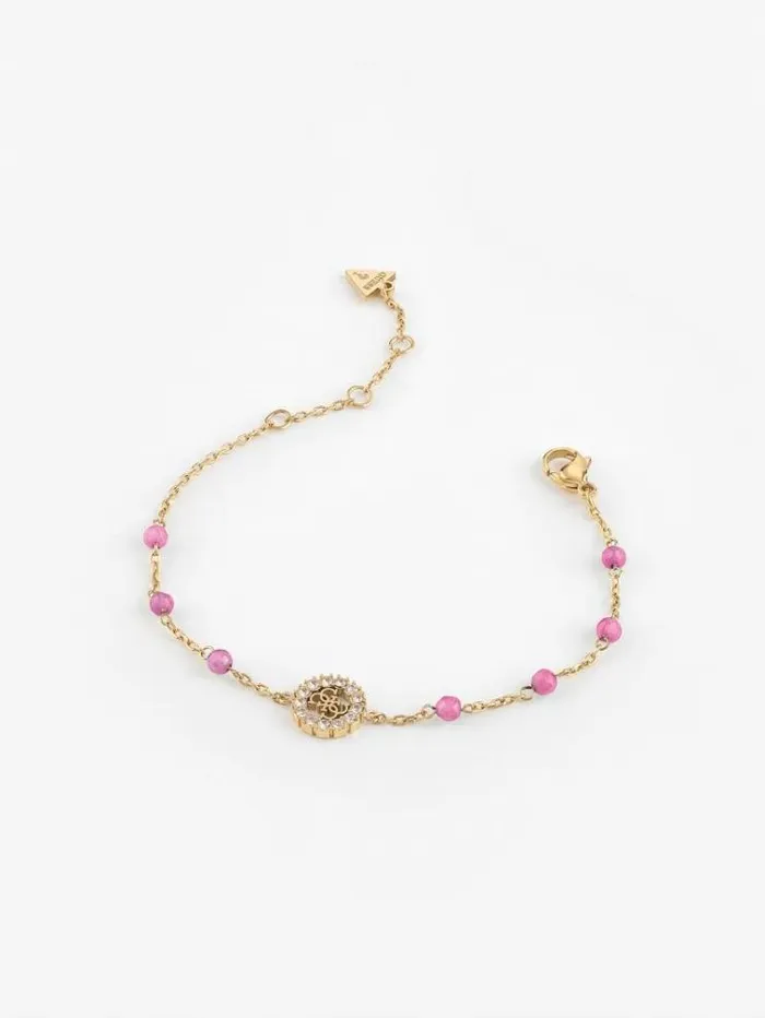 Women 034natural Stones034 Bracelet Fuchsia Guess Jewellery