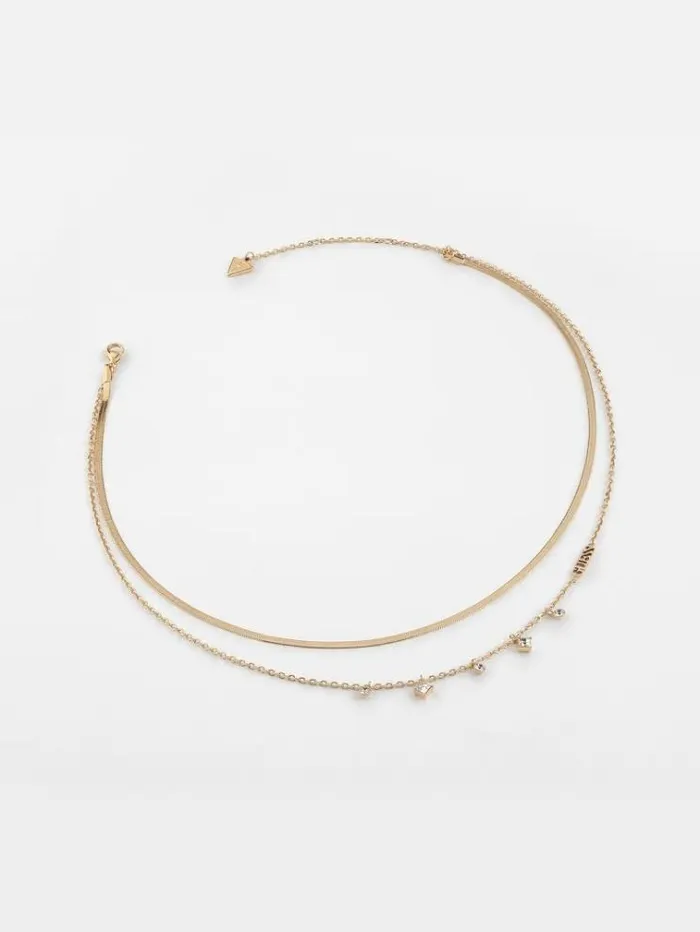 Women 034perfect Liaison034 Necklace White Guess Jewellery