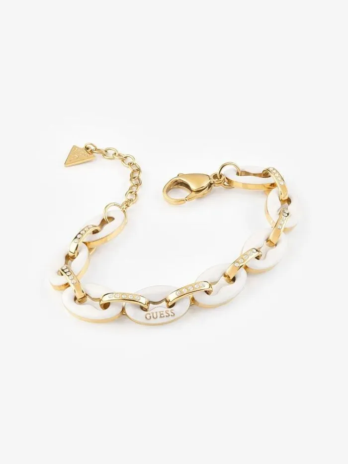 Women 034pop Links034 Bracelet White Guess Jewellery