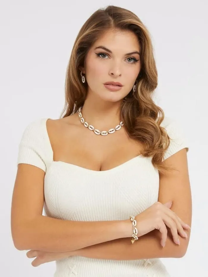 Women 034pop Links034 Bracelet White Guess Jewellery