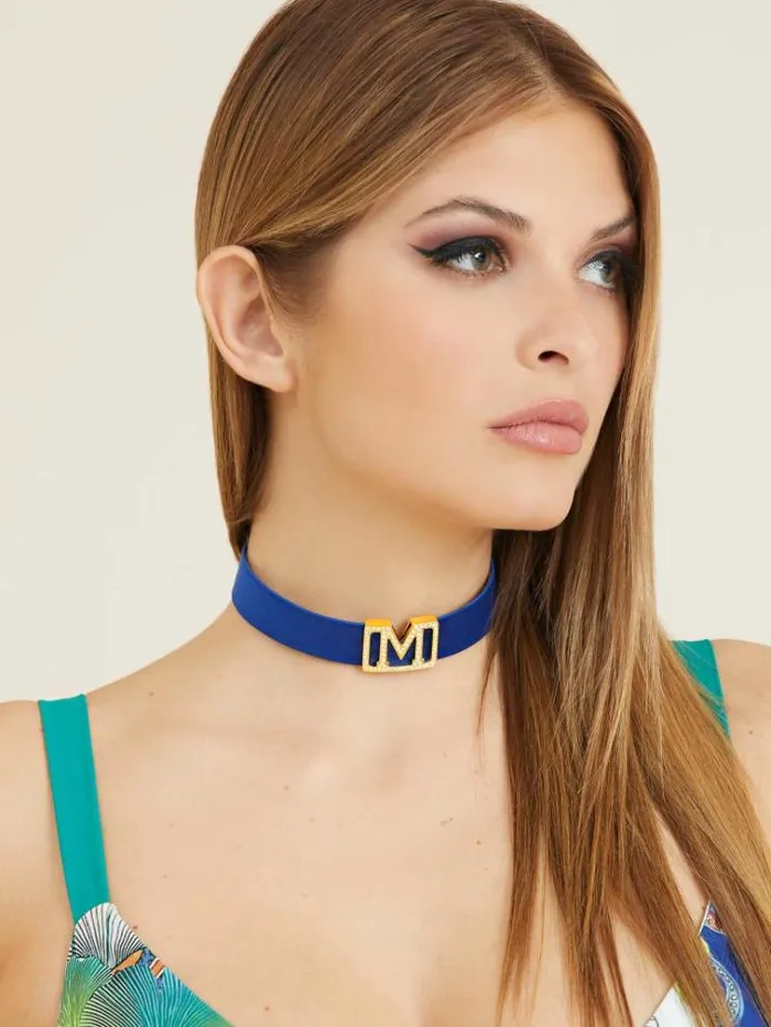 Women 034satin Allure Necklace Blue Multi Guess Jewellery