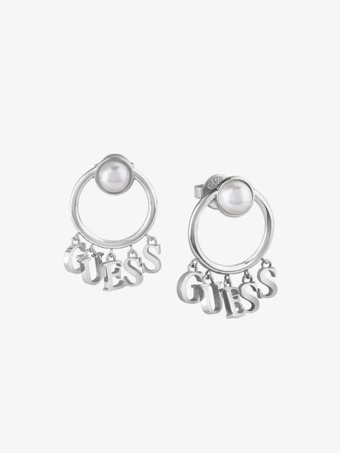 Women 034underwater Love Earrings Silver Guess Jewellery