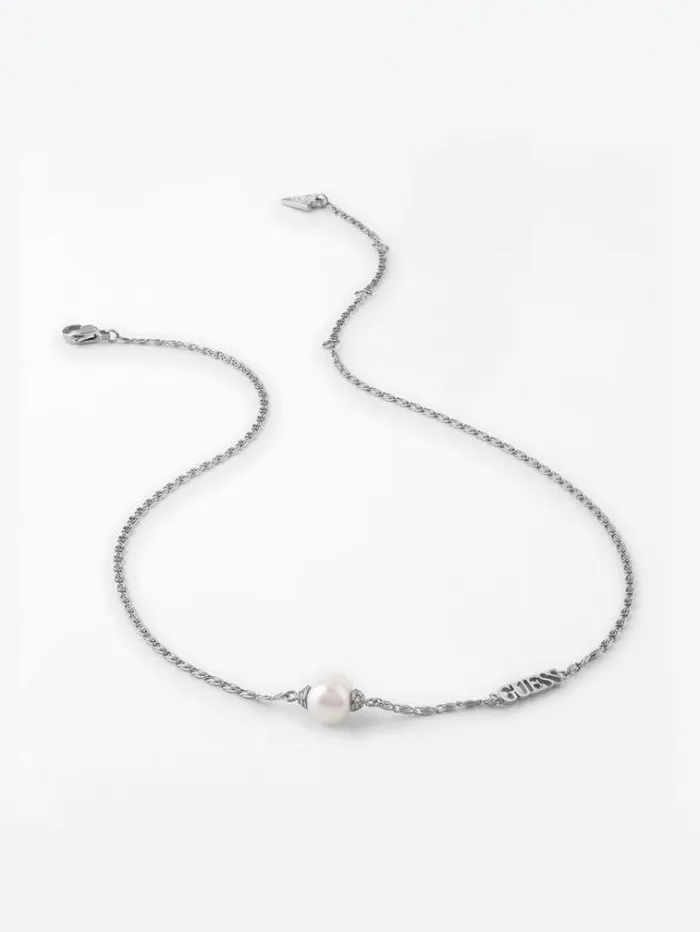 Women 034underwater Love Necklace Silver Guess Jewellery