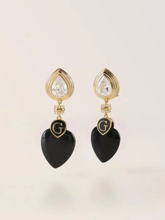 Women 034wild Orchid Earrings Black Multi Guess Jewellery