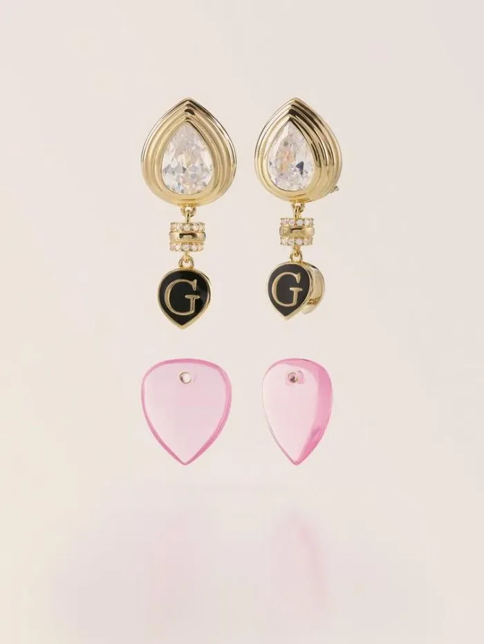 Women 034wild Orchid Earrings Drop Pink Guess Jewellery
