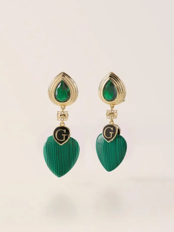 Women 034wild Orchid Earrings Green Multi Guess Jewellery