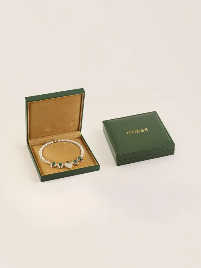 Women 034wild Orchid Necklace Green Guess Jewellery