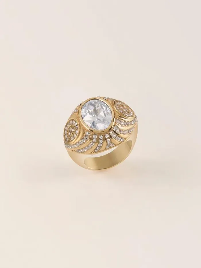 Women 034wild Orchid Ring White Guess Jewellery