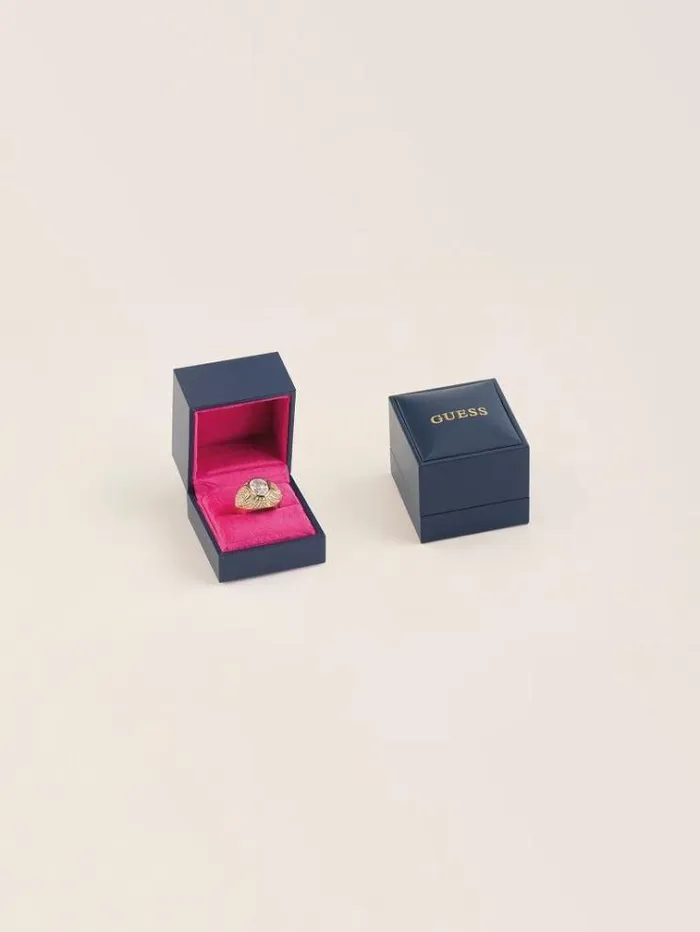 Women 034wild Orchid Ring White Guess Jewellery