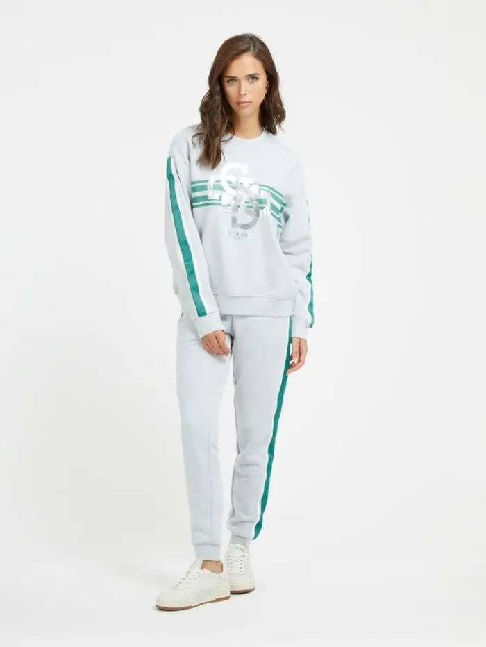 Women 4g Logo Sweatshirt Grey Guess Knitwear And Sweatshirts