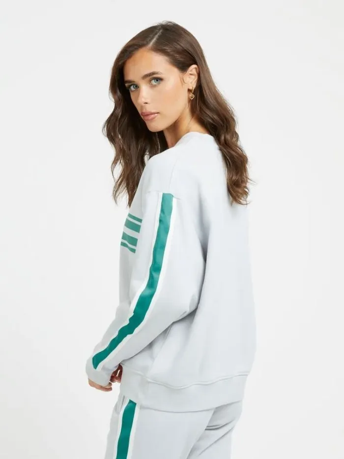 Women 4g Logo Sweatshirt Grey Guess Knitwear And Sweatshirts