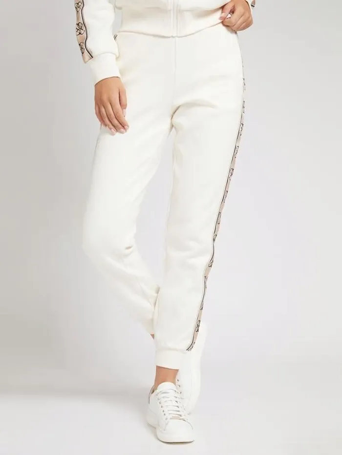 Women 4g Logo Tape Jogger Pant White Guess Activewear