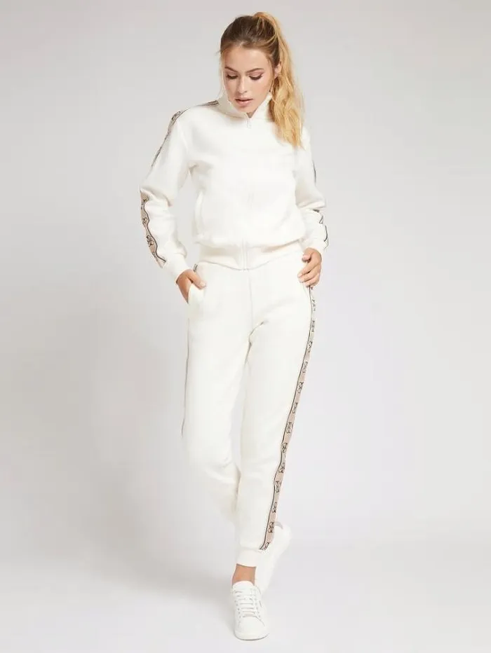 Women 4g Logo Tape Jogger Pant White Guess Activewear