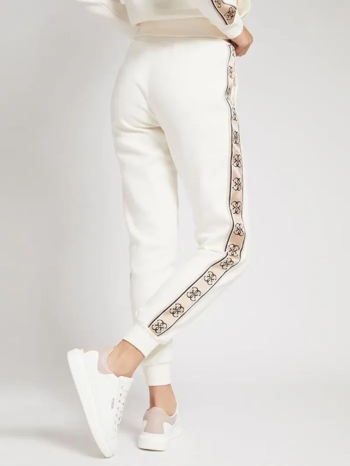 Women 4g Logo Tape Jogger Pant White Guess Activewear