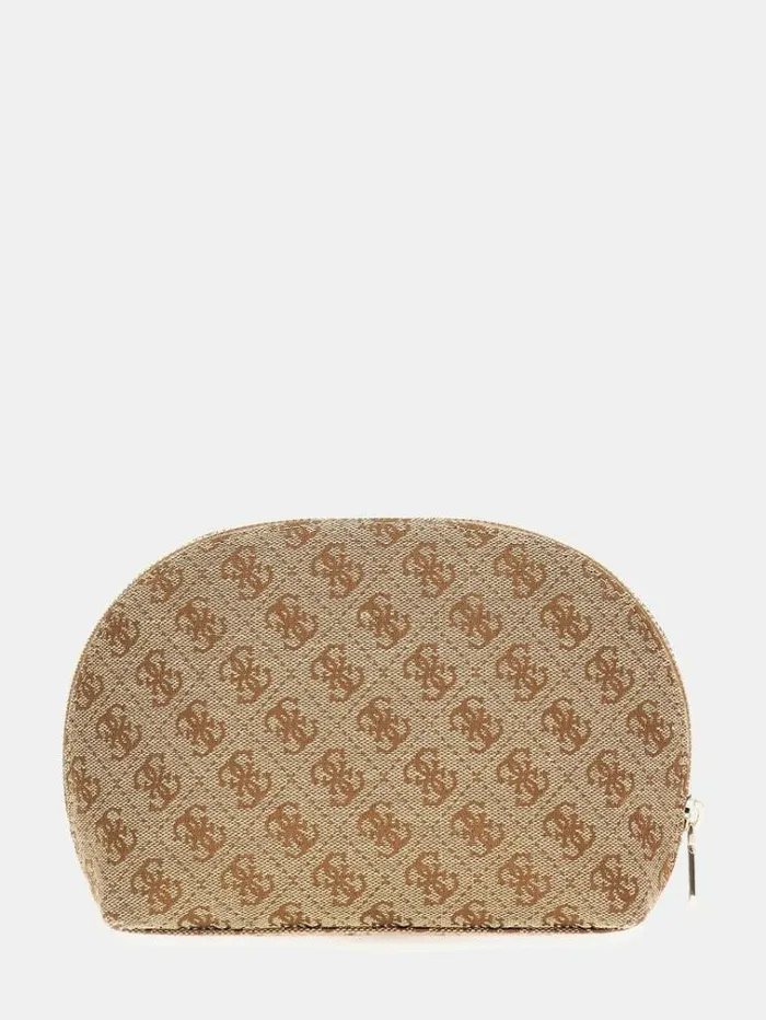 Women 4g Logo Vanity Case Multi Beige Guess Travel Bags