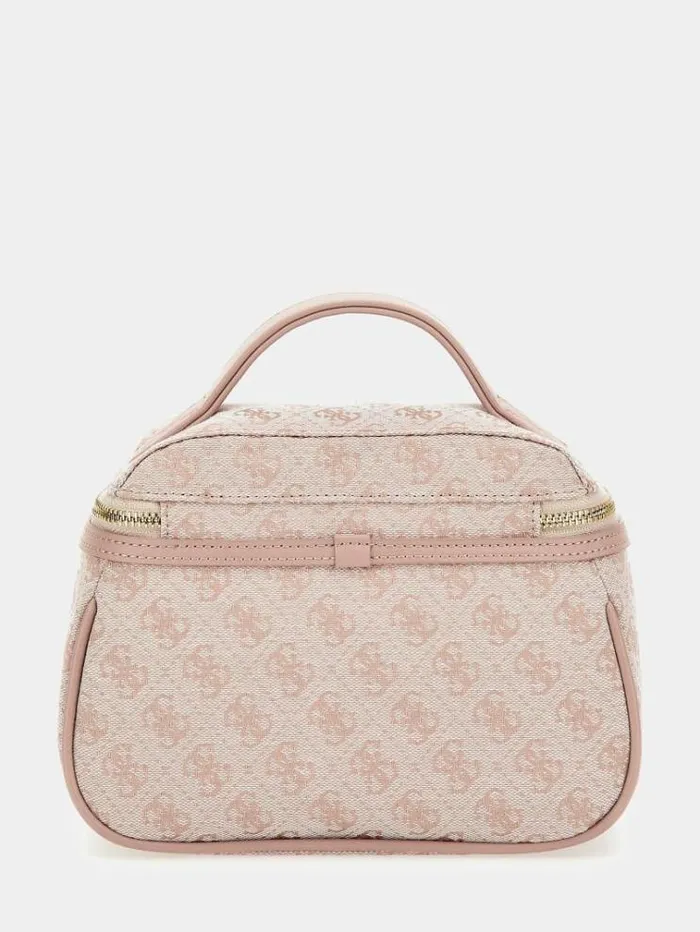 Women 4g Logo Vanity Case Multi Pink Guess Travel Bags