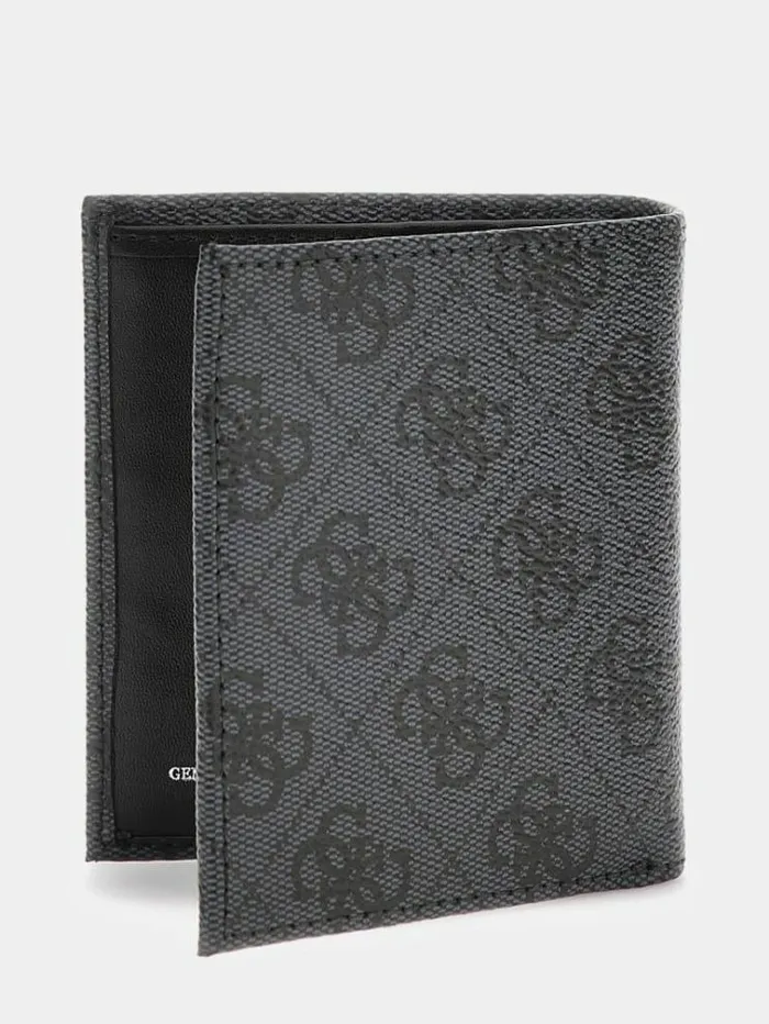 Women 4g Logo Wallet And Keychain Set Black Guess Wallets