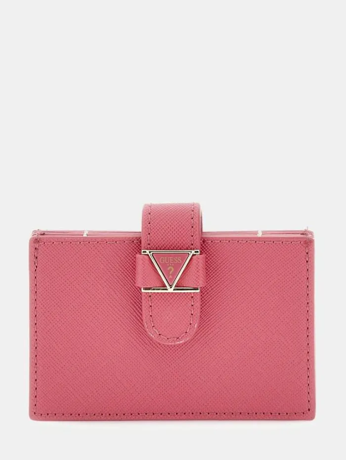 Women 4g Logo Wallet And Keychain Set Fuchsia Guess Wallets