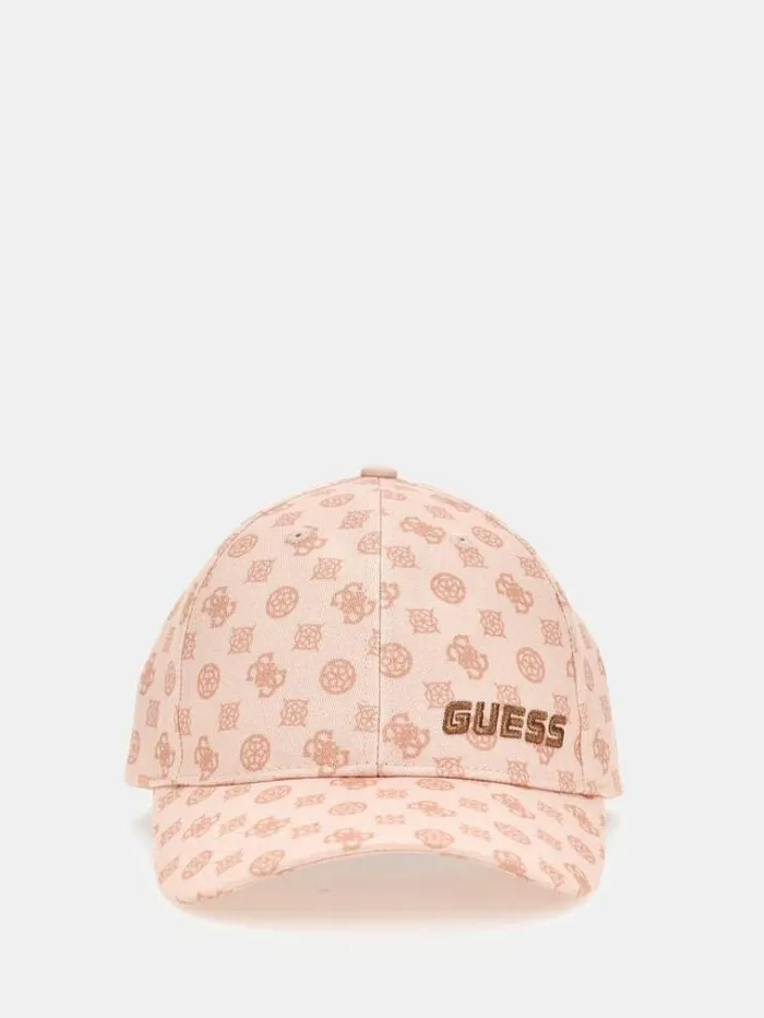 Women 4g Peony Logo Baseball Cap Multi Pink Guess Activewear