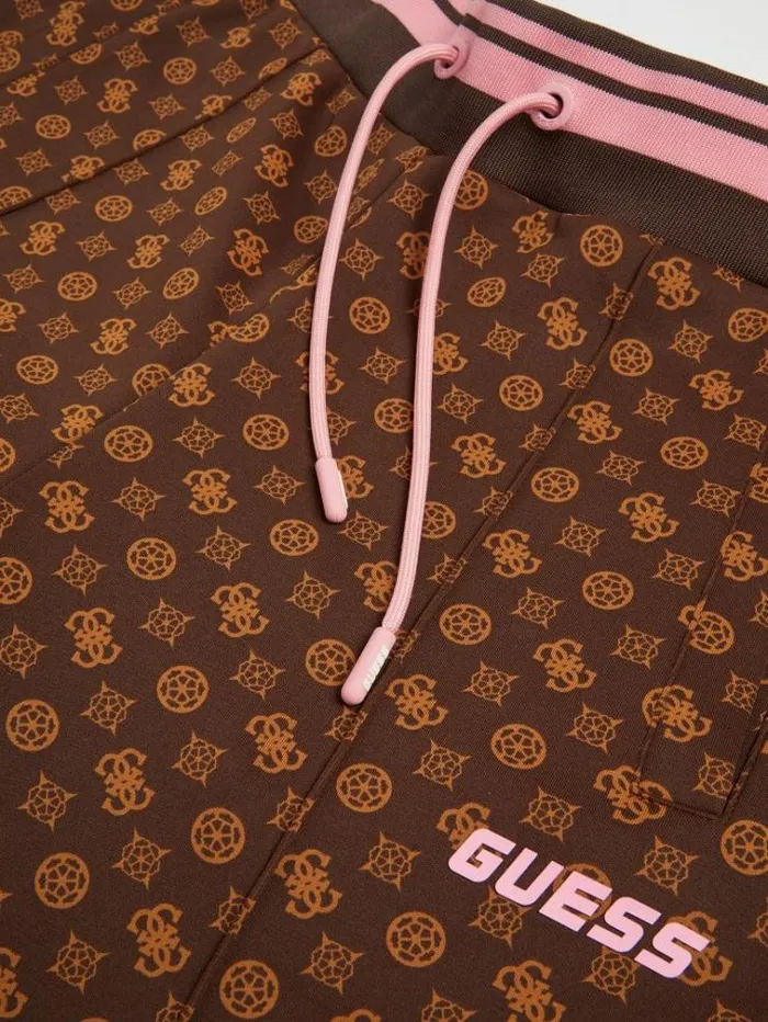 Women 4g Peony Logo Pants Brown Multi Guess Activewear