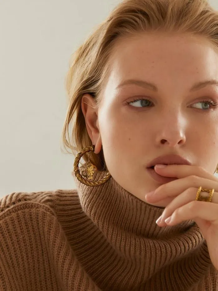 Women 4g Vintage Earrings Gold Guess Jewellery