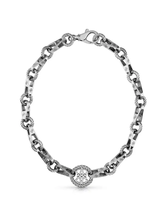 Women 4g Vintage Necklace Silver Guess Jewellery